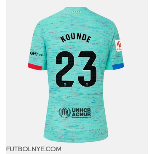 Camiseta Barcelona Jules Kounde #23 Tercera Equipación para mujer 2023-24 manga corta